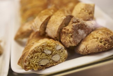 Close up of cantuccini (cookies) from  Pasticceria Buonamici (pastry shop) — one of the stops on Eating Europe's  'Other Side of Florence' Food Tour.
