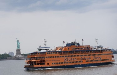 Staten Island Ferry & Statue of Liberty.