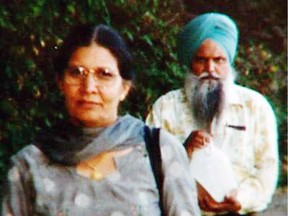 VANCOUVER, B.C, Jan. 7, 2012 -- Undated photo of Malkit Kaur Sidhu (front) and Surjit Singh Badesha, mother and uncle respectively of Jaswinder Kaur "Jassi" Sidhu, the 25-year-old Maple Ridge woman who defied her family to marry the man she loved and was murdered in India on June 8, 2000. On Friday, Jan. 6, 2012, Jassi's mother and uncle were arrested on warrants issued under the Extradition Act by the Supreme Court of B.C. the previous day and are being held pending an extradition hearing. Credit: Courtesy CBC ORG XMIT: POS2013052713571013 [PNG Merlin Archive]