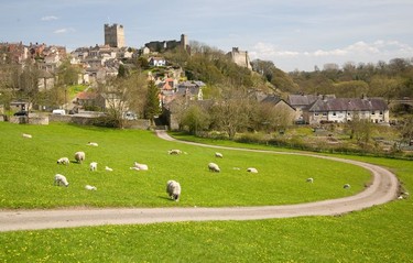 The atmospheric town of Richmond in Swaledale is one of the main towns in cheese making country.
