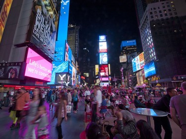 Times Square in New York.