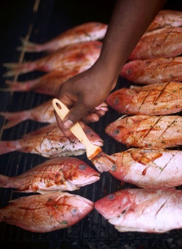 Fish like red snapper is always available in the islands restaurants.