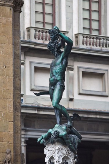 One of several impressive statues at the Piazza della Signoria, Florence.