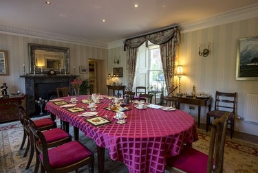 Breakfast room at Letham House.