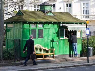 Cabman's  Shelter at St George's Square, Pimlico.