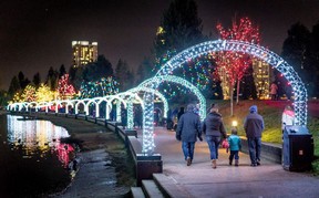 Lights at Lafarge Winter Light Display is the largest free winter light display in the Lower Mainland.