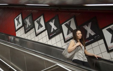 On the escalator at 5th Avenue-53 Street station and the jumping off point for the Museum of Modern Art (MOMA).  Photo credit: Paul