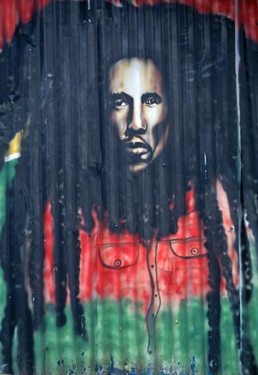 Bob Marley mural, Port of Spain, Trinidad.