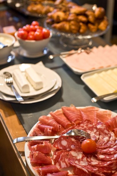 Breakfast platter, Ad Astra, Florence.