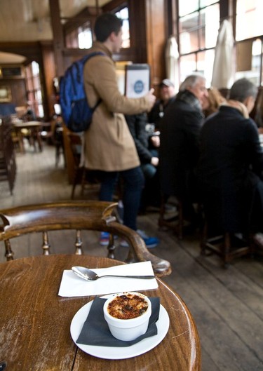 Bread and butter pudding at the English Restaurant on the East End Food Tour.