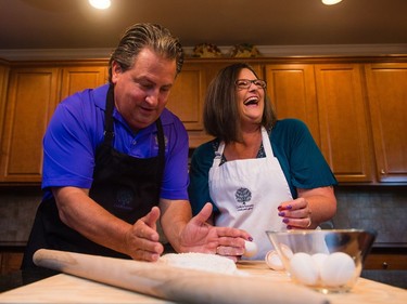 Cook in Tuscany hosts – husband-and-wife team George and Linda Myers.