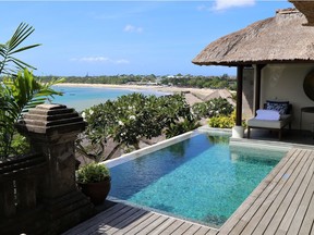 Ocean view pool villa at the Four Seasons Jimbaran Bay. Courtesy, Curt Woodhall