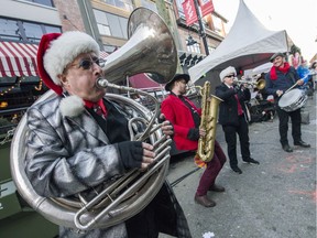 Christmas festivities at Candytown in Yaletown.