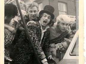 Undated handout photo of (L to R) Radio Sutch's DJs Colin Dale and David Sutch, with Tony Dangerfield, bass player with Screaming Lord Sutch and the Savages.      PNG FILES
