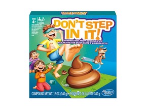 Consider it the Number 2 toy of the season -- poop-themed playthings are definitely steaming hot among kids, says IndigoKids vice president Lesley Nightingale. The game "Don't Step In It!" is seen in this undated handout photo.