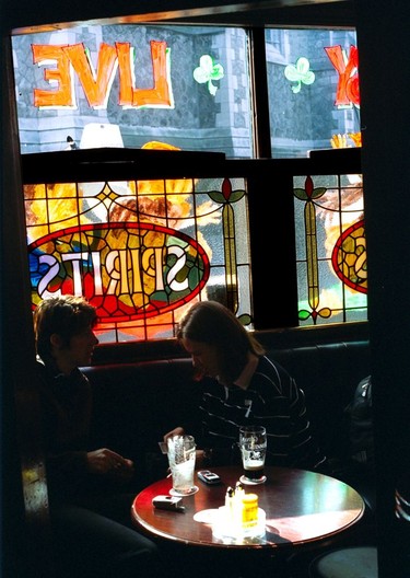 Customers enjoy a drink in one of the many nooks and crannies inside O'Neill's, which has existed as licensed premises for over 300 years.