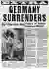 The Sun’s extra edition on May 7, 1945 announcing the German surrender in the Second World War. From the Rick Percy collection.