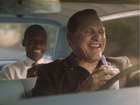 Mahershala Ali as Dr. Donald Shirley and Viggo Mortensen as Tony Vallelonga in  a scene from the Green Book. The film is reviewed in the latest Movie Minute video segment.