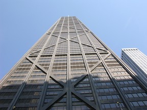 The group in the elevator had gone up to the 95th floor to visit the restaurant overlooking the skyline, and they had chosen the express elevator on their way down.