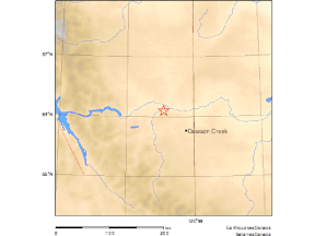 A magnitude 4.5 earthquake struck Fort St. John and the Peace region on Thursday evening.