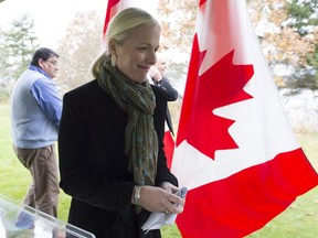 Minister of Environment and Climate Change Catherine McKenna is seen following an announcement in Sidney, B.C. Tuesday, Nov., 13, 2018.