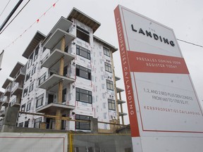 The Landing condo development at 20299 Industrial Ave. in Langley. Expect to see developers offering incentives — like Kerr Properties' promise to pay your first year's mortgage at The Landing — as the Lower Mainland's housing market softens.