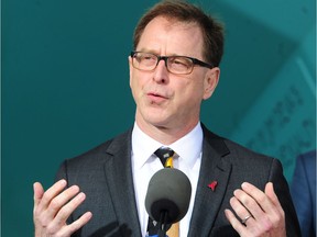 B.C. Health Minister Adrian Dix at Vancouver news conference in June 2018.