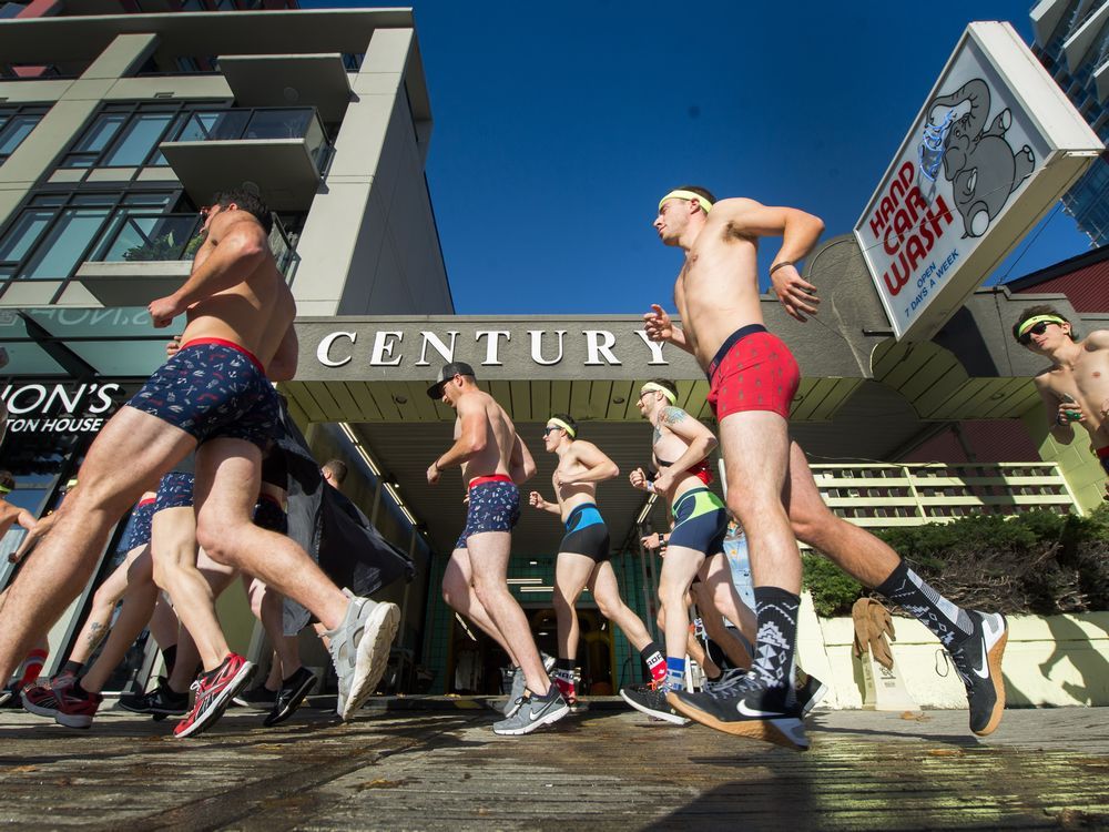 Movember kicks off with men running in their underwear in