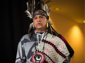 William George, a member of the Tsleil-Waututh First Nation, which is one of the leaders in an effort to expand the numbers of species and physical scope of the NEB hearings into tanker traffic's effects on marine life.