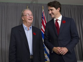 Prime Minister Justin Trudeau meets with Surrey Mayor-elect Doug McCallum, Vancouver, November 01 2018.