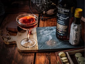 Lemon Hart’s new Blackpool Spiced Rum adds warm flavour to the London Town cocktail, a variation on the classic Manhattan.