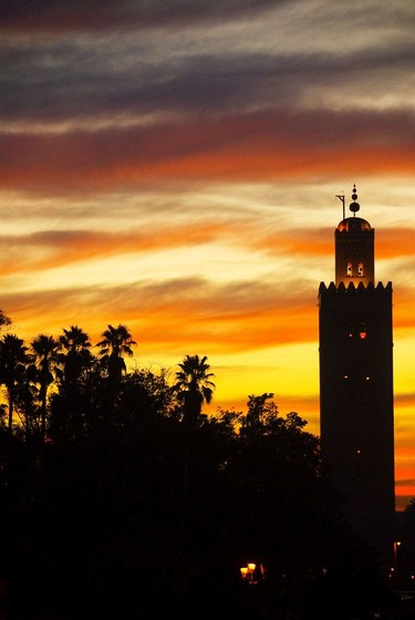 Marrakech at night.