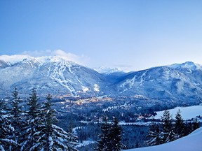 Whistler and Blackcomb mountains.