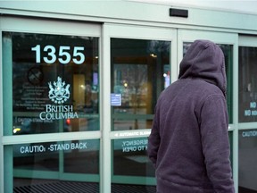 K.L., 26, photographed in downtown Kelowna on Nov. 30, alleges he was a victim of social worker Robert Riley Saunders, who allegedly skimmed the cheques for youth in care.
