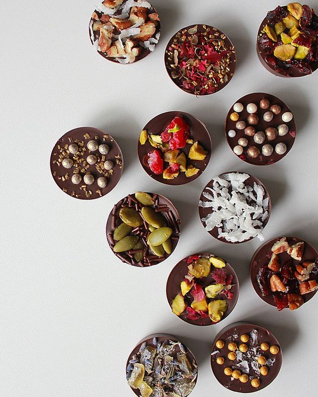 Chocolate rounds from the new cookbook Oh Sweet Day! A Celebration of Edible Gifts, Party Treats and Festive Desserts by Vancouver food blogger and author Fanny Lam. 