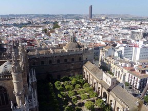 The view from the patio de los Naranjos.