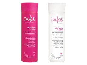 Cake Beauty The Posh Wash Sulfate Free Swirl Shampoo amd The Soft Serve Totally-To-Die-For Cream Rinse Conditioner.