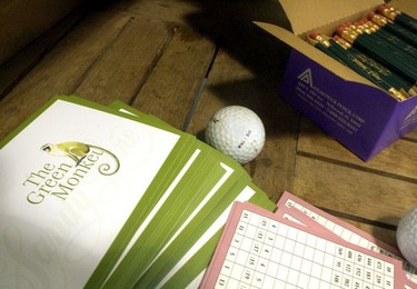 Scorecard at the Country Club & Green Monkey.