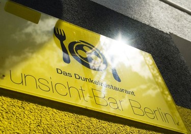 For an unforgettable dining experience reserve a table at the Unsicht-Bar literally meaning 'blind restaurant.'