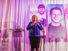 Claire Conde  at the inaugural Cayford Gala. Christopher Cayford, founder of the Forward Foundation died on March 7, 2018, at 32 years old.