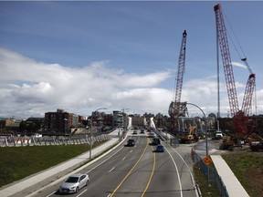 Victoria's Johnson Street Bridge was rebuilt earlier in 2018, and spans a narrow tidal inlet next to the city’s Inner Harbour, connecting the western edge of the city with its downtown core.