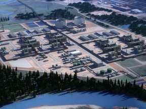 Rendering of the LNG Canada terminus.