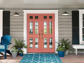 Pantone's colour of the year 2019, Living Coral, would like great on a front door, says  BEHR Paint's VP of colour and creative services Erika Woelfel. Photo: BEHR for The Home Front: Living colour by Rebecca Keillor [PNG Merlin Archive]