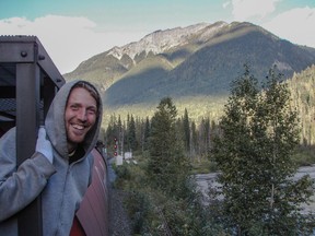 "Treehouse" Mike Racicot is shown in this undated handout photo. "Treehouse" Mike Racicot had one request in the letter he kept at his home in British Columbia should he die: "I want to be put back into the air." Inside the five-page missive, a common exercise for elite BASE jumpers, Treehouse left instructions so a friend could begin building a new life with his beloved dog, Taco, a 10-year-old boxer. Treehouse, 37, died on July 26 while on a wingsuit flight in Switzerland. He asked his body be cremated so, in a way, he could fly again. He did not want to be put in the ground or in a box on a shelf.