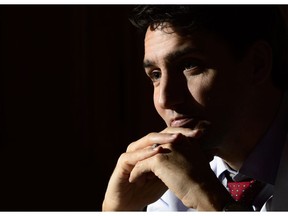 Prime Minister Justin Trudeau takes part in a year end interview with