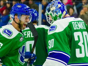 Utica Comets goalie Thatcher Demko had a successful return to the ice this past week after a concussion had sidelined him.