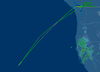 The route of AC535 on Dec. 24, 2018 is pictured in this screengrab of a tracking map on Flight Aware.