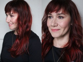 Nadia Albano created this multi-dimensional red colour with products by Goldwell.