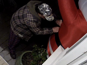 Coquitlam resident Dave Kamachi has shared surveillance footage of a thief snatching the eight-foot, inflatable Santa erected at his front door. It's a kidnapping straight out of The Nightmare Before Christmas.