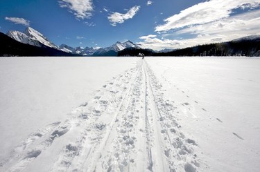 Maligne Lake in Jasper National Park.